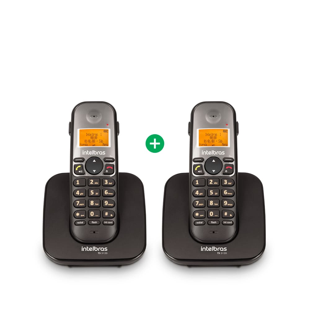 Kit Telefone sem Fio + Ramal  Intelbras TS 5122