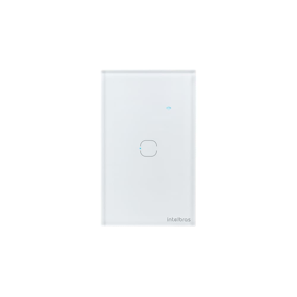 Interruptor Inteligente Touch Wi-Fi 1 Tecla Branco - Intelbras EWS 1001 BR