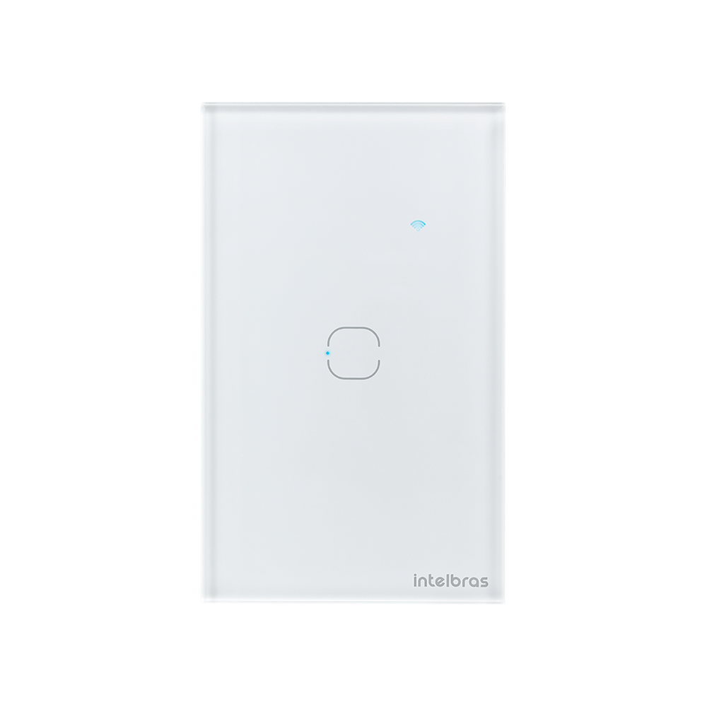 Interruptor Touch Inteligente Zigbee 1 Tecla EZS 1001 Branco Intelbras