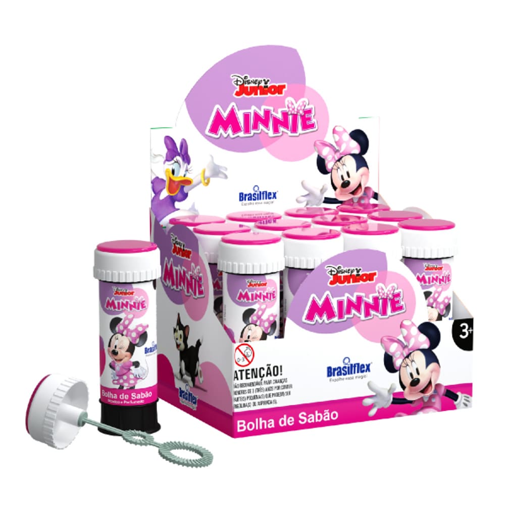 Kit Bolhas de Sabão 60ml 12 Unidades Atóxico Perfumada com Mini Jogo Brasilflex