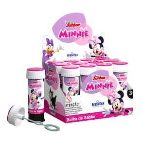 Kit Bolhas de Sabão 60ml 12 Unidades Atóxico Perfumada com Mini Jogo Brasilflex