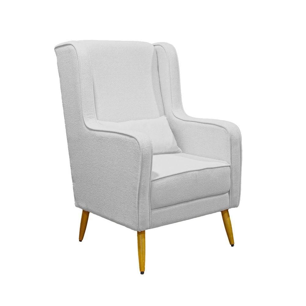 Poltrona De Amamentação Pé Palito Eduarda Com Puff Veludo Cinza