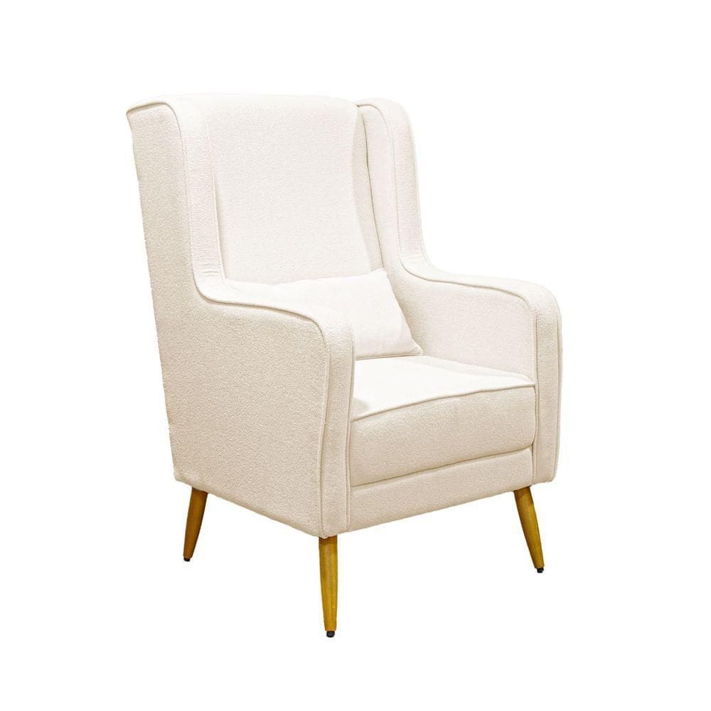 Poltrona De Amamentação Pé Palito Eduarda Com Puff Linho Cinza