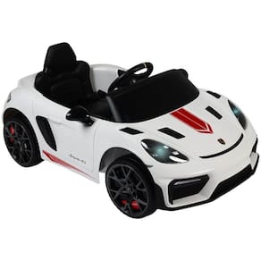 Carro Elétrico Infantil Porsche Spyder 718RS PX 12V Branco BEL