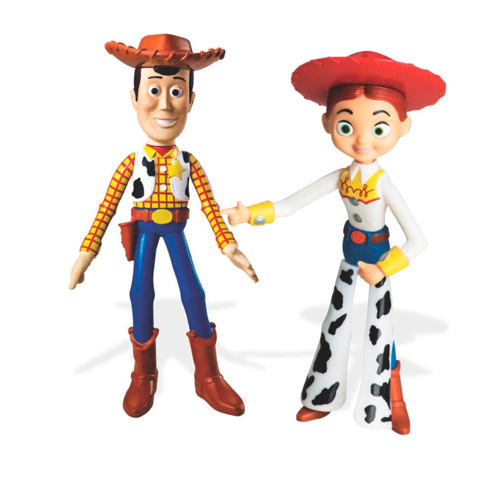 Kit 2 Brinquedos Bonecos Toy Story Articulado Vinil Ftalatos free Lider