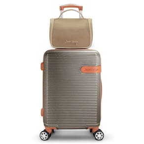 Kit Mala De Bordo E Necessaire C/ Gancho Premium Bege