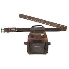 Bolsa de couro DEWALT com cinto para ferramentas