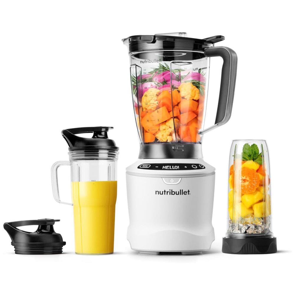 Liquidificador de Bancada com 5 Velocidades, Capacidade de 1,8L e Copo de 950mL Incluso, 110V 1400W, Nutribullet, Branco