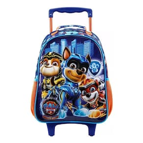 Mochila Escolar Infantil com Rodinhas Patrulha Canina 11781 Azul - Xeryus