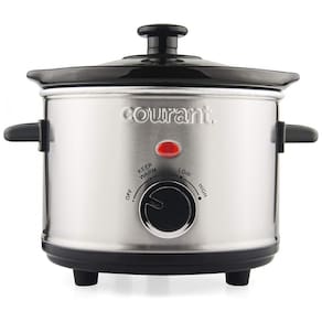 Panela Elétrica Multifuncional 1.5L, Aço Inoxidável com Controle de Temperatura, 120W, 110v, COURANT, Prateado