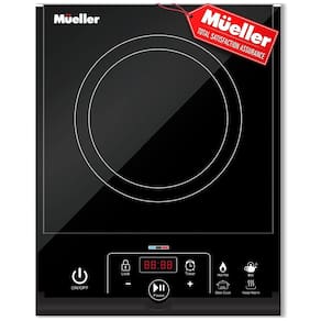 Cooktop Elétrico de Indução Portátil com Detecção Automática de Panela 110V 1800W, Mueller Austria, Preto