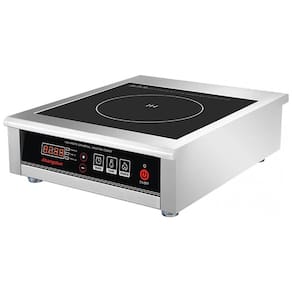 Cooktop de Indução Elétrico Portátil 1 Queimador, 3500W, 220V, ABANGDUN, Prateado