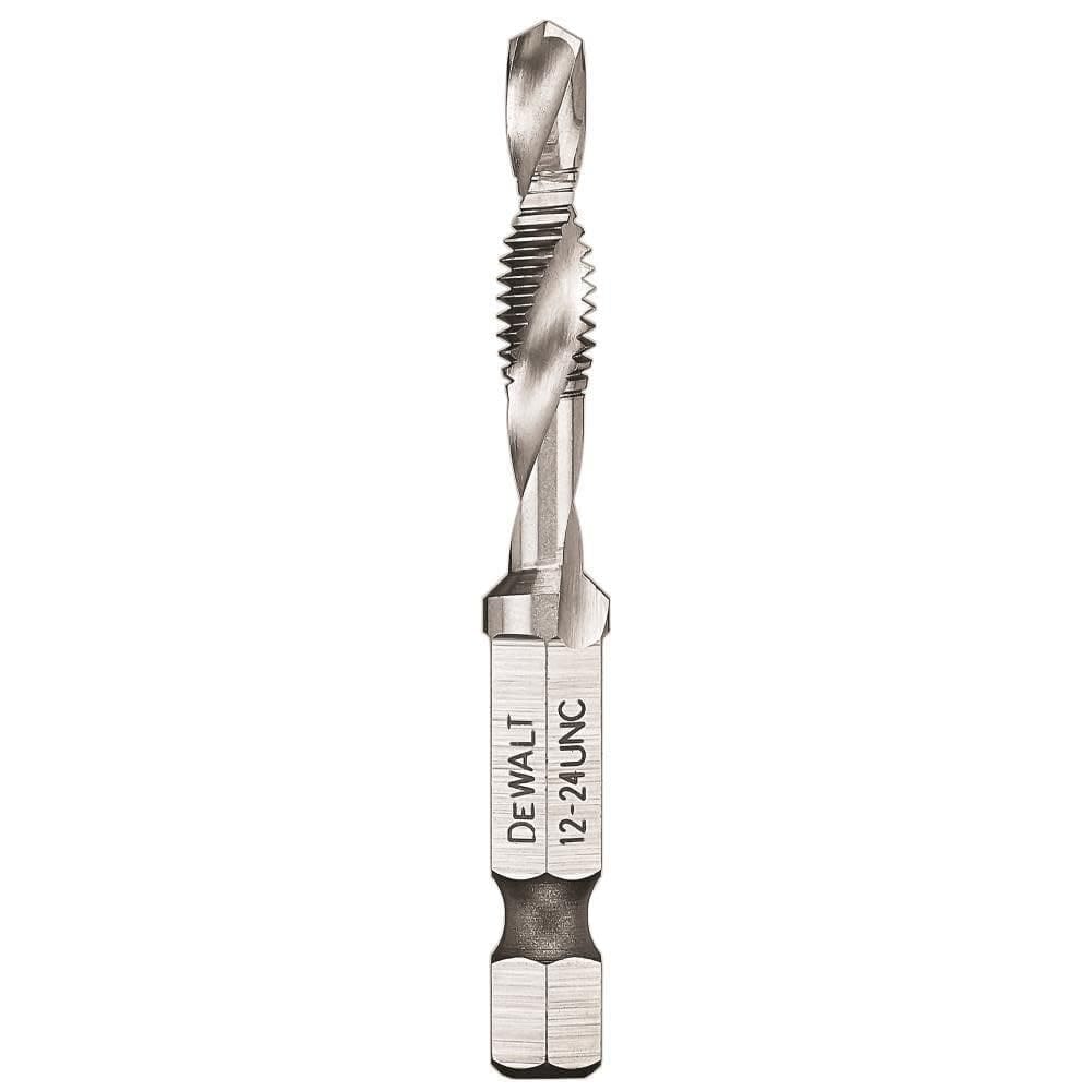 Torneira de perfuração DEWALT DWADTQTR1224 Impact Ready 12-24 UNC 1/4