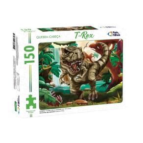 Jogo Interativo Quebra Cabeça T-Rex 150 Peças Pais & Filhos