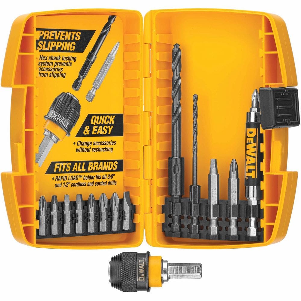 Conjunto de perfuração e condução DEWALT DW2513 Rapid Load 15 unidades