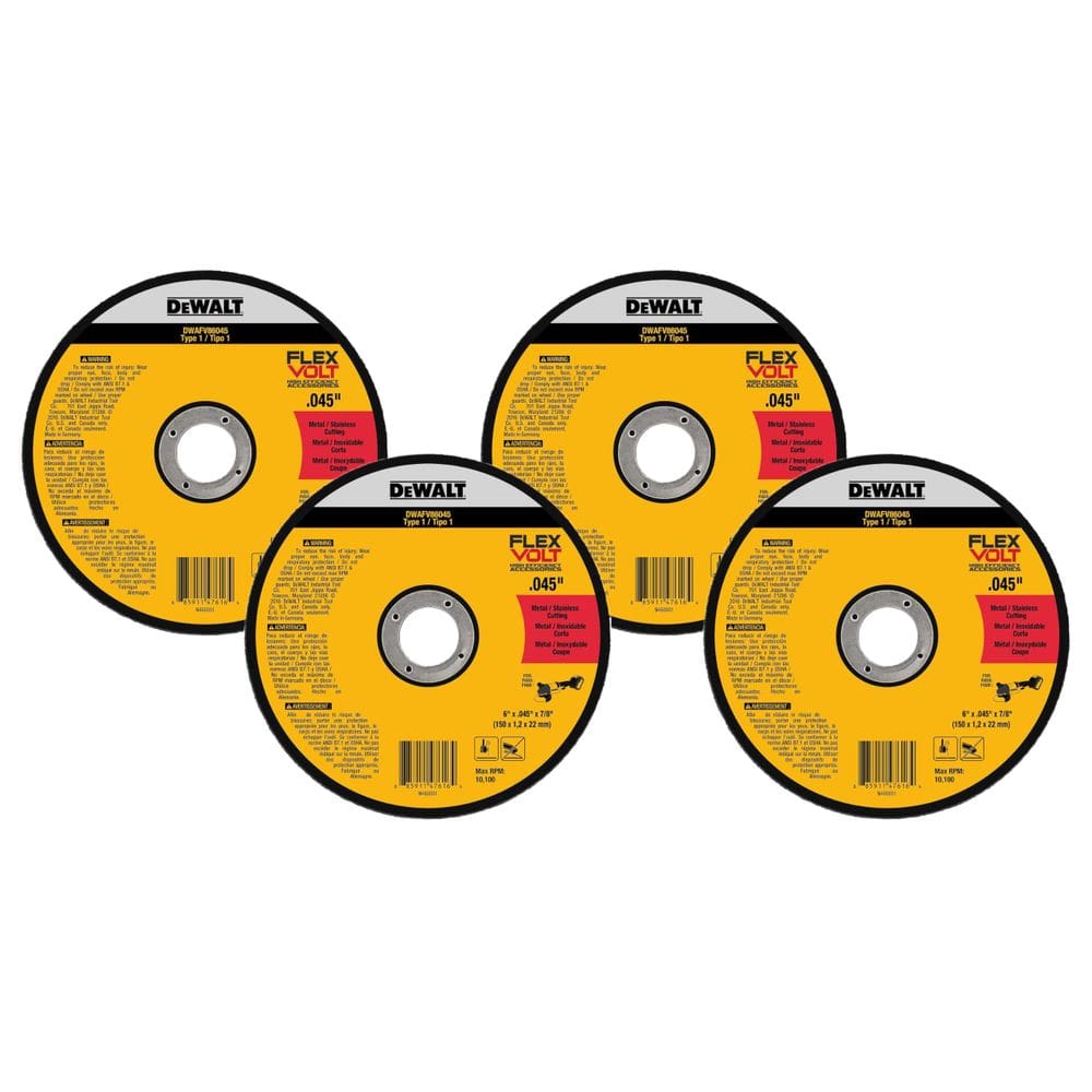 Disco de corte DEWALT DWAFV86045 FLEXVOLT T1 6 x 1,14 x 22,23 cm