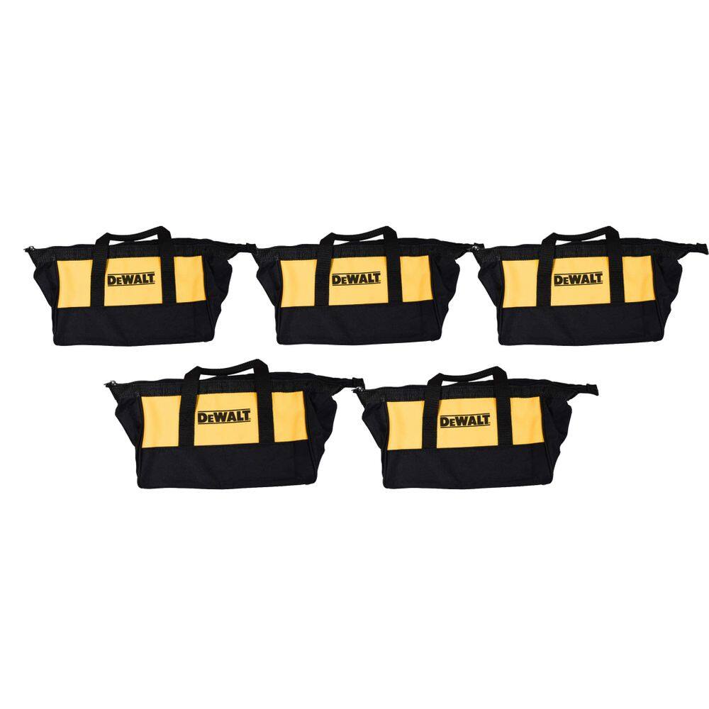 Bolsa de ferramentas DEWALT 11 amarela e preta para ferramentas pequenas