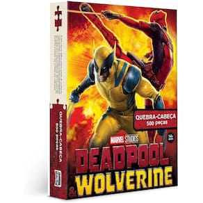 Deadpool Wolverine - Qc 500 Peças - Game Office - Toyster