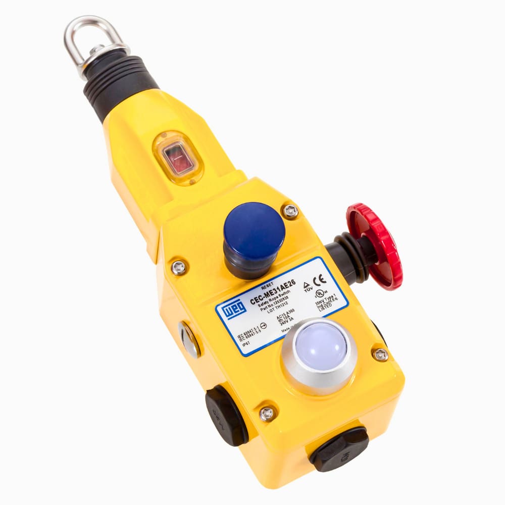 Chave de Emergência LED Acionada por Cabo | CEC ML31AE26 | 3NF + 1NA