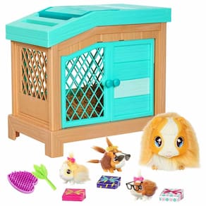 Porquinho-da-índia Toy Little Live Pets Mama Surprise com 3 bebês