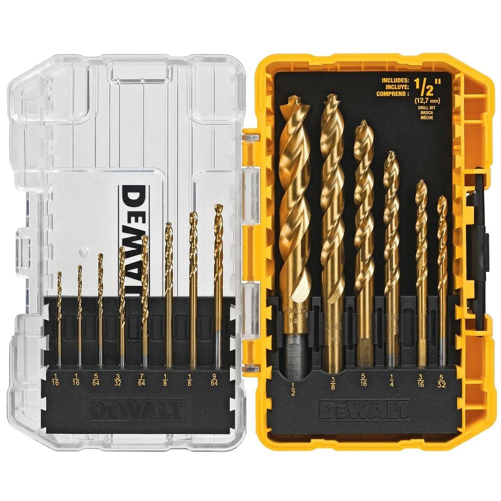 Conjunto de brocas DEWALT revestido com nitreto de titânio de 14 peças DW1354
