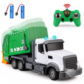 Caminhão de lixo de controle remoto WEMOKA escala 1:24 para crianças