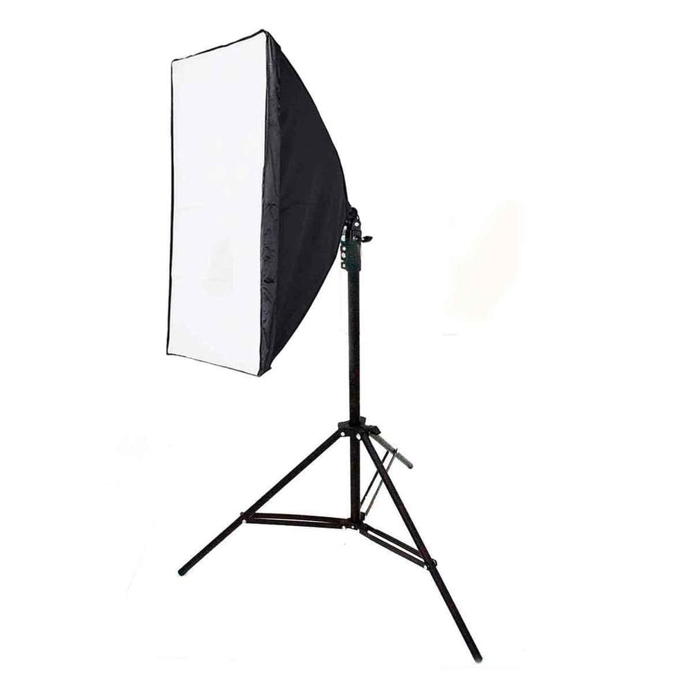 Kit Luz Contínua Softbox 50X70Cm + Tripé 2M E27 Estúdio