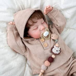 Boneca Reborn Baby Doll BABESIDE Lifelike Boy 43 cm, corpo completo em vinil