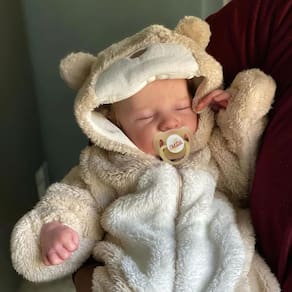 Boneca Reborn Baby Doll BABESIDE Lifelike Boy 43 cm, corpo completo em vinil