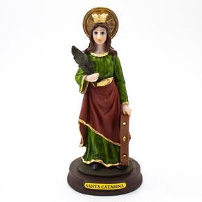 Imagem Santa Catarina Resina 15 Cm