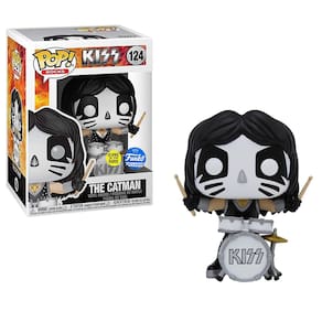 Boneco colecionável Funko POP! KISS O Catman que brilha no escuro