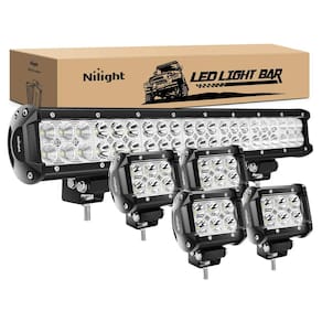 Barra de luz LED Nilight ZH003 Combo Spot Flood de 20 polegadas e 126 W