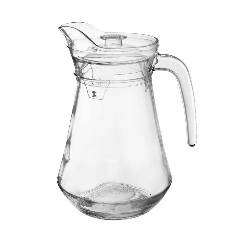 Jarra De Vidro Com Tampa Transparente 1,3L - Casambiente