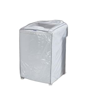 Capa Máquina De Lavar Roupas Pvc Transparente P - 8Kg 11Kg