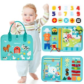 Busy Board hahaland Farm Animals para crianças de 3 anos ou mais