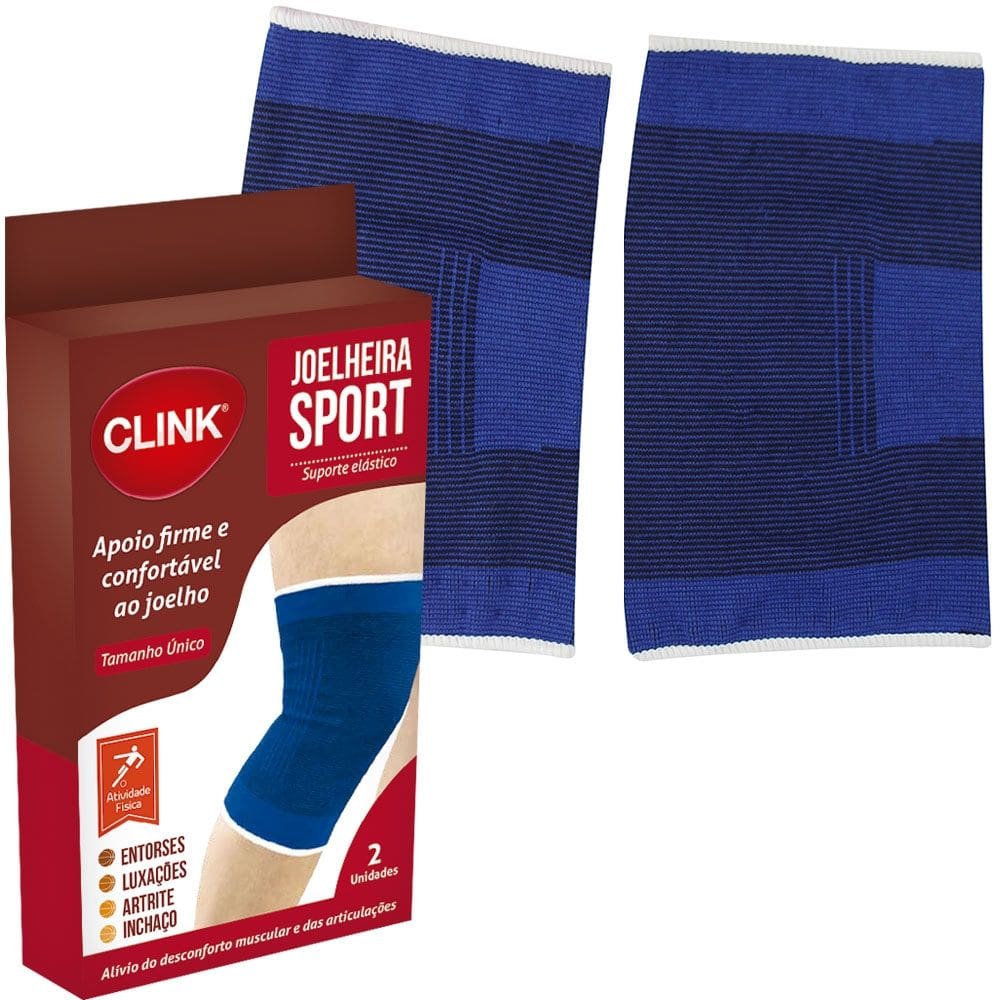 Joelheira sport Poliéster 24x14 cm  ck1485 Clink
