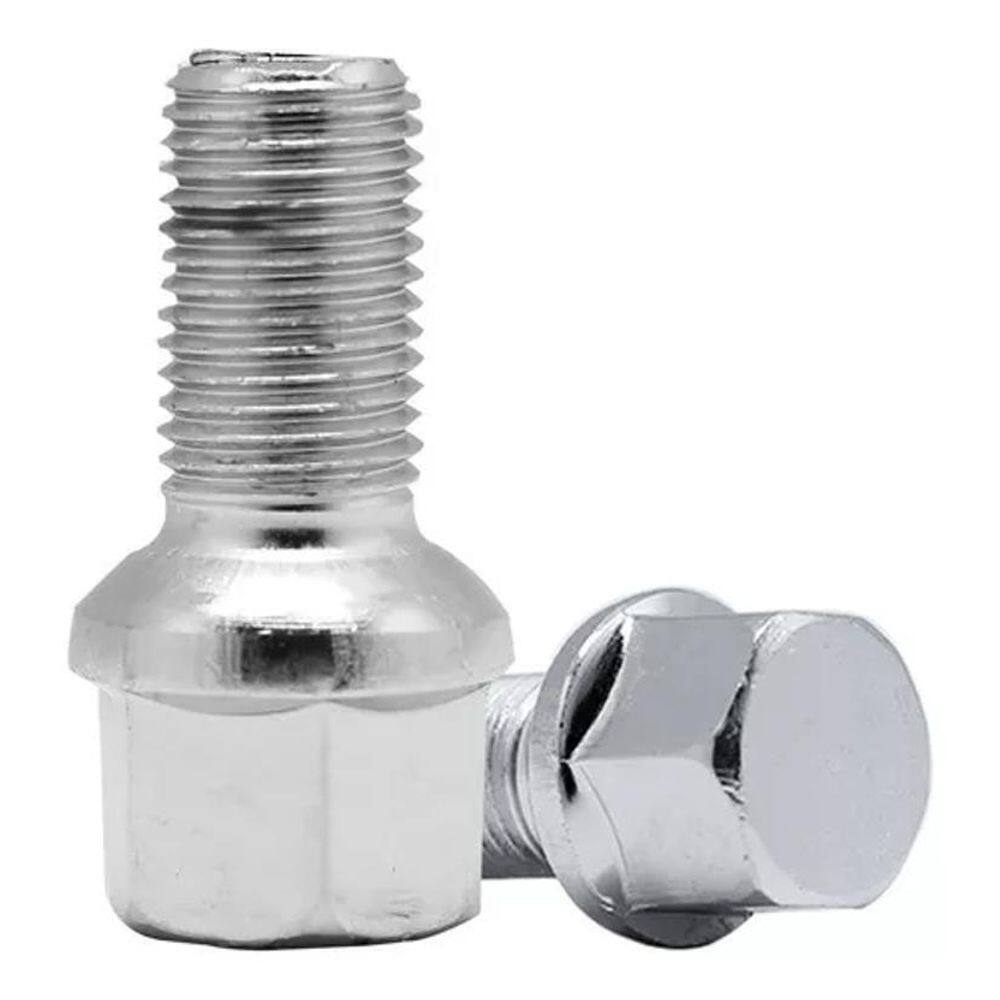 Jogo De Parafuso Roda Convencional Galvanizada 17Mm 20 Peças