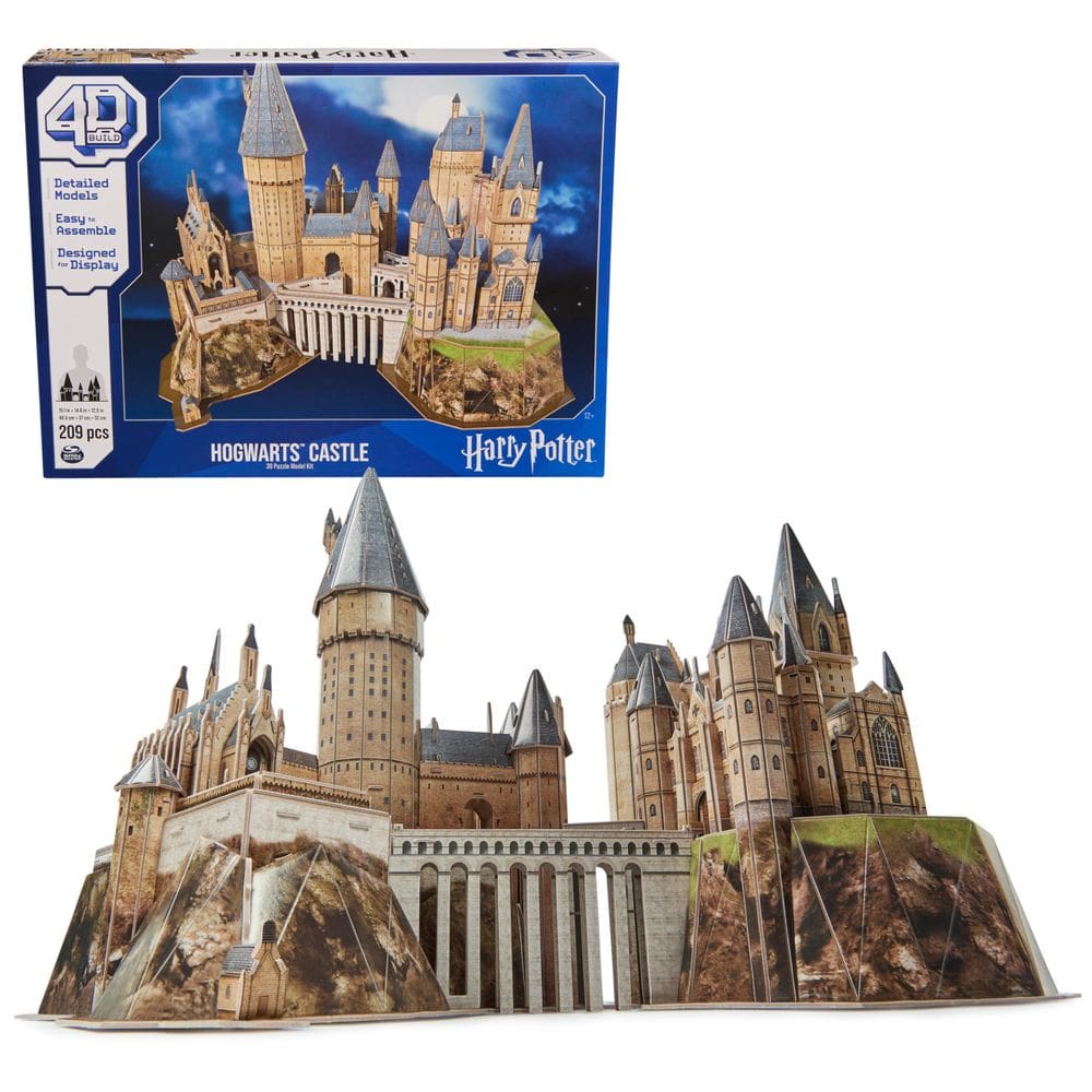 Kit de modelo de quebra-cabeça 3D, 209 unidades do Castelo de Harry Potter Hogwarts