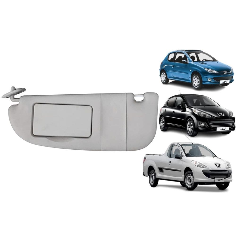 Quebra Sol Com Espelho Peugeot 206 207 Hoggar Ld Esquerdo