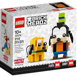 Conjunto de brinquedos LEGO Disney Brick Headz Pluto Goofy 40378 10 anos ou mais