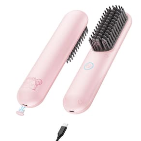 Escova de alisamento de cabelo sem fio TYMO PORTA ECO PINK