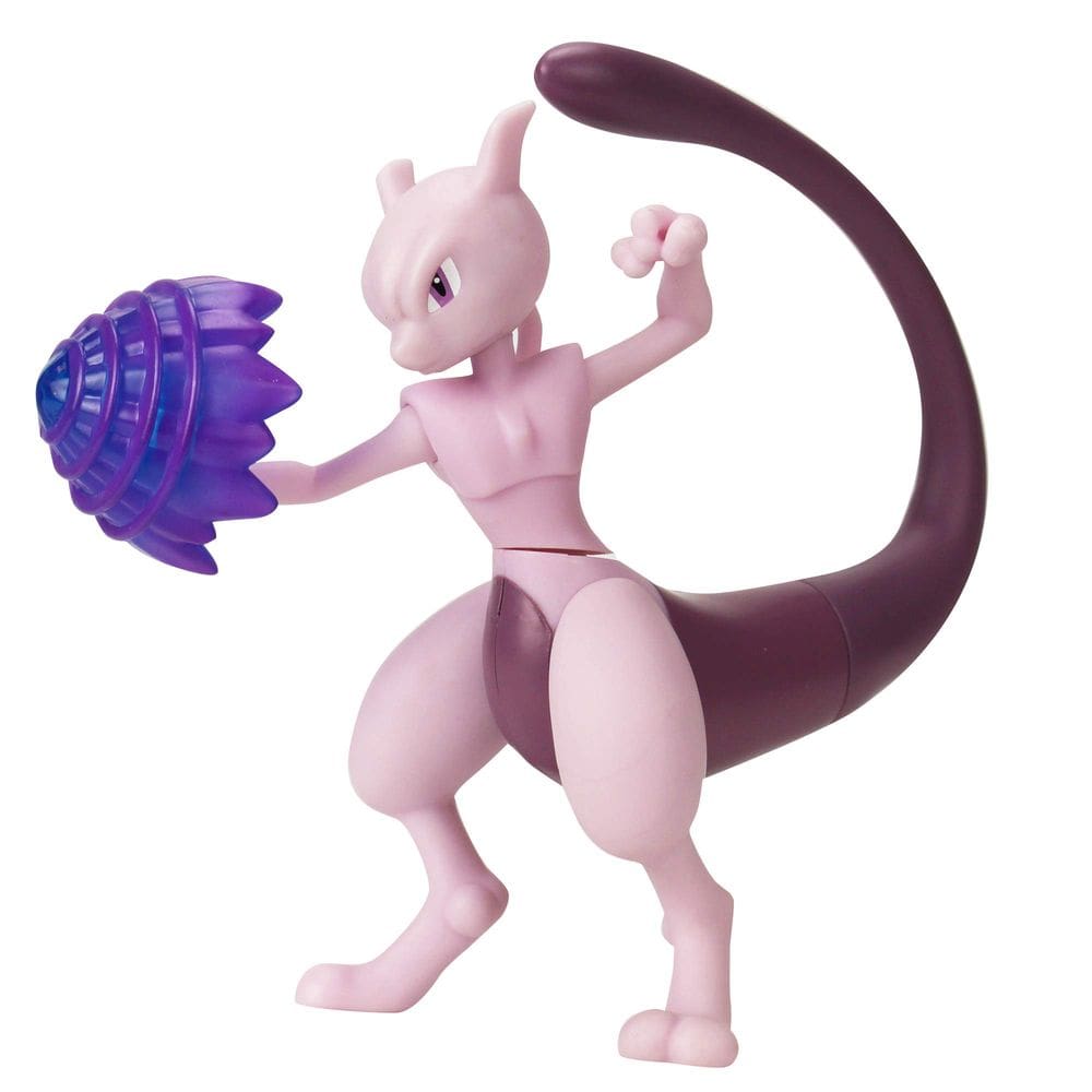 Boneco de ação Pokémon Mewtwo 11,5 cm Battle Feature