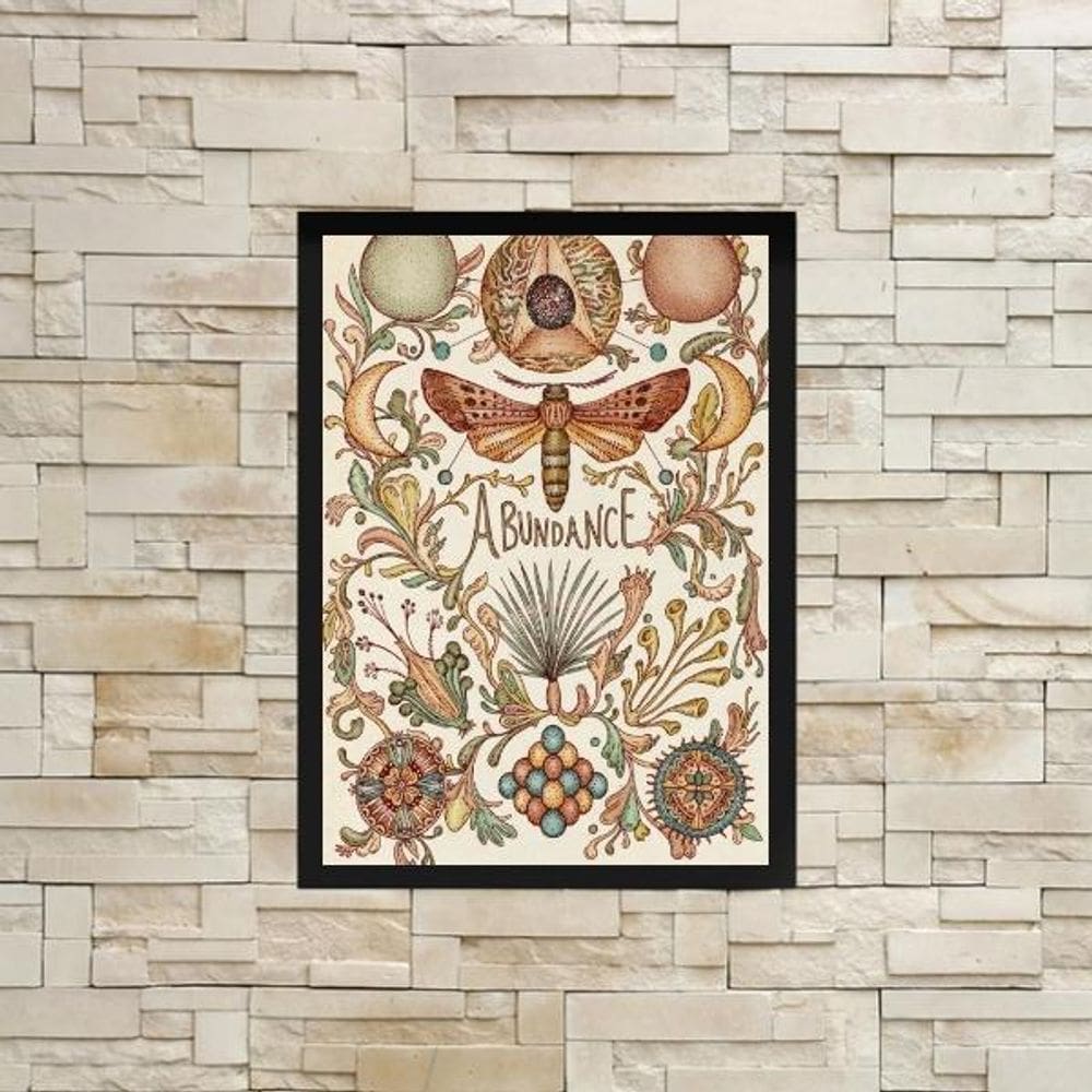 Quadro Decorativo Abundância 33X24Cm