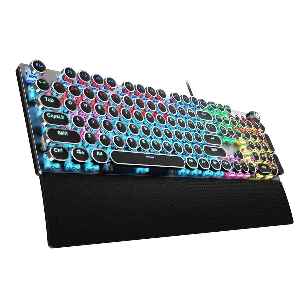 Teclado para jogos AULA F2088 Typewriter Style Blue Switches