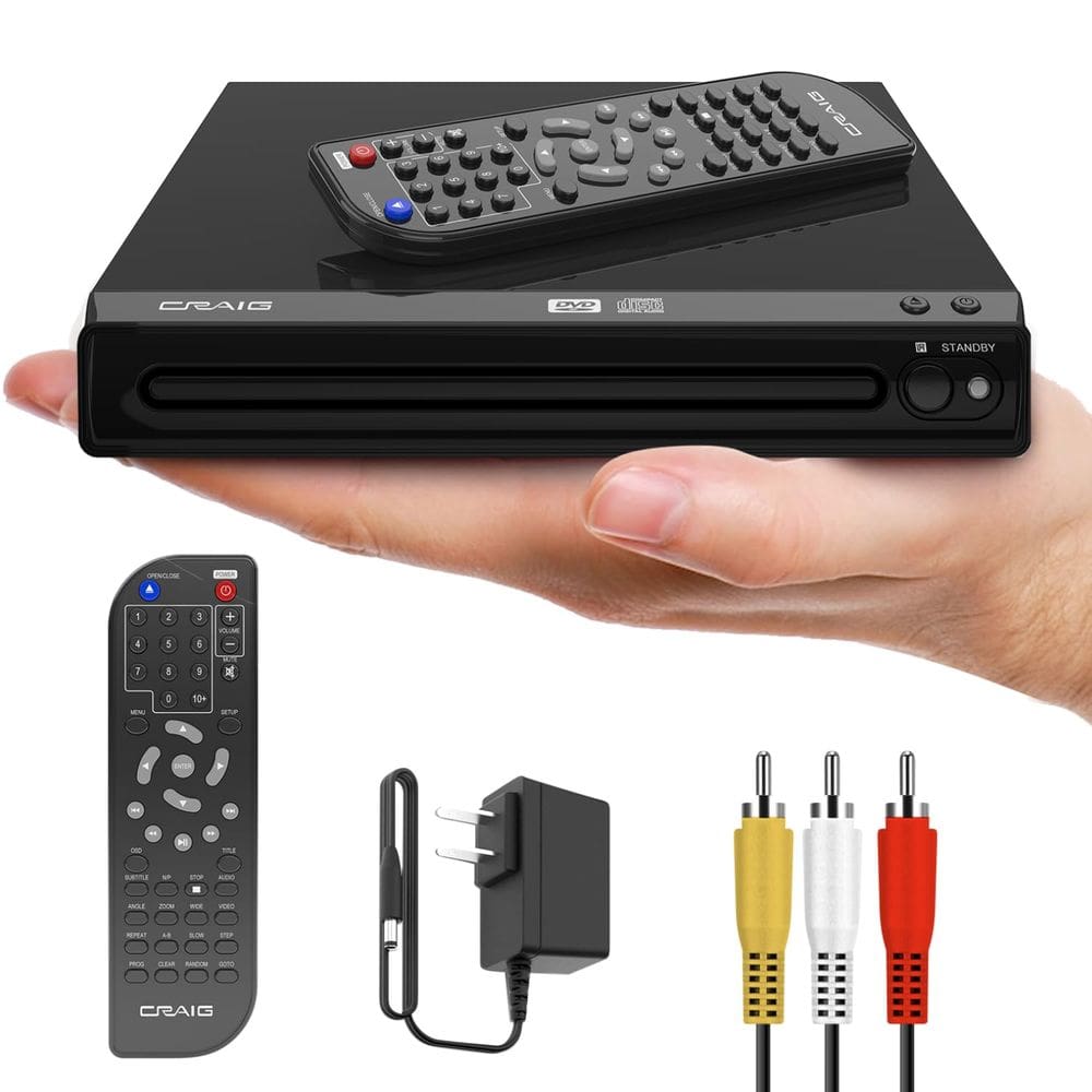 Leitor de DVD/CD Craig CVD512a DVD-R/RW, JPEG, CD-R/RW com controle remoto