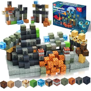 Conjunto de 60 unidades de blocos magnéticos Annexfun Dark Castle World