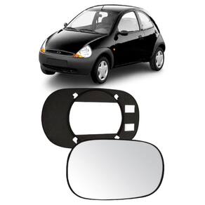 Lente Retrovisor Com Base Ka 97-07 Modelo Metagal Ld Direito