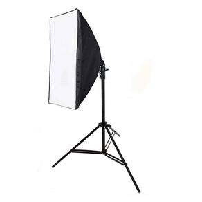 Kit Luz Contínua Softbox 50X70Cm + Tripé 2M E27 Estúdio