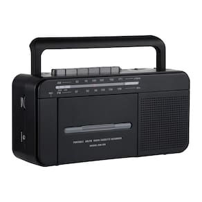 Gravador de toca-fitas cassete, rádio FM AM, conversor de MP3