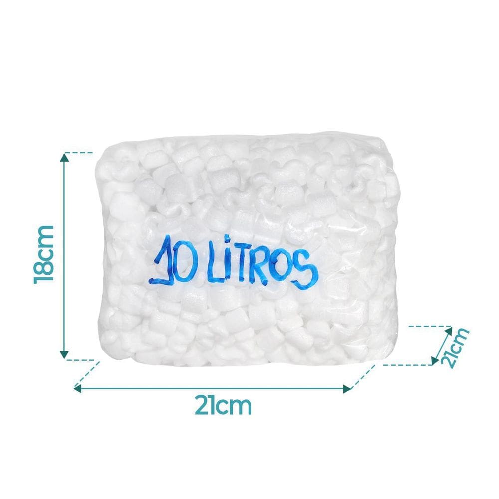 Isopor EPS S-PACK Preenchimento Caixa Embalagem 10 Litros